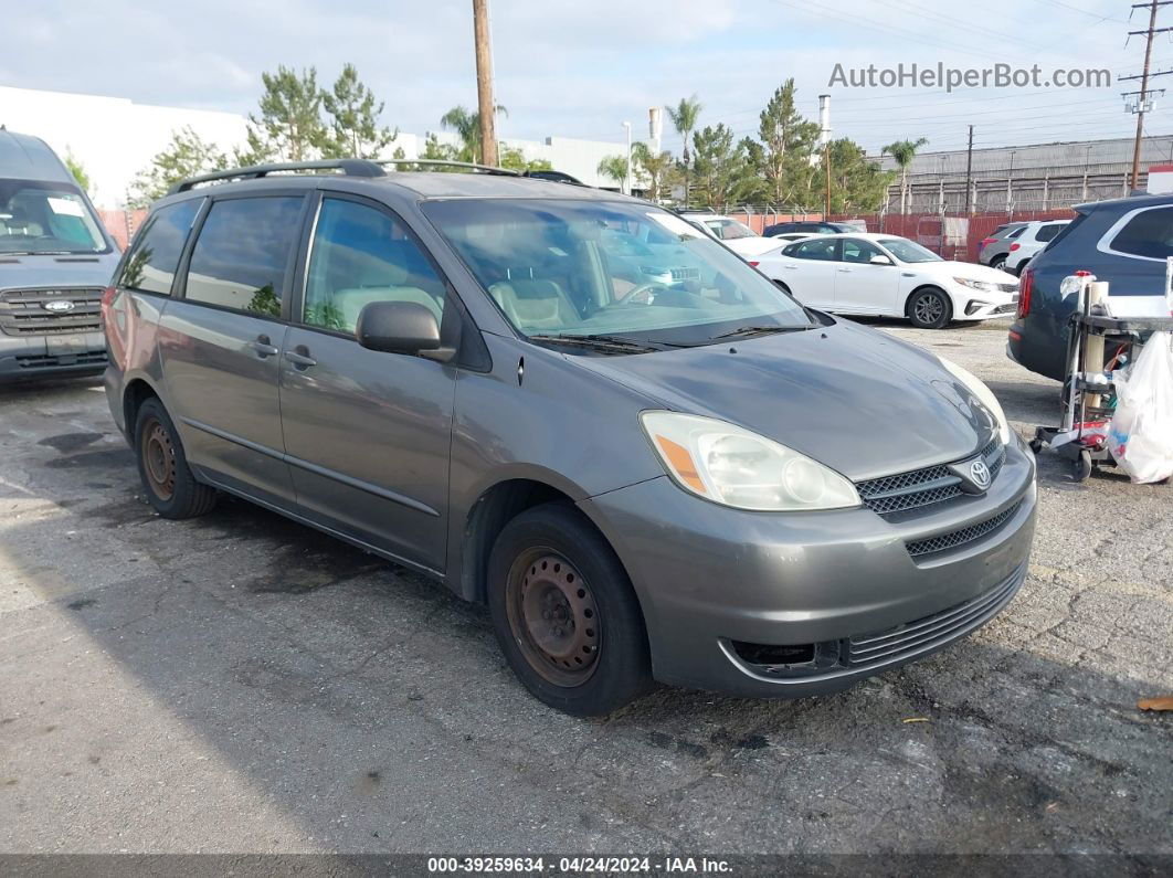 2004 Toyota Sienna Le Серый vin: 5TDZA23CX4S040580