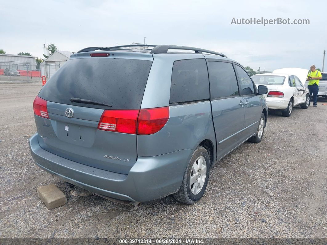 2004 Toyota Sienna Le Blue vin: 5TDZA23CX4S086460