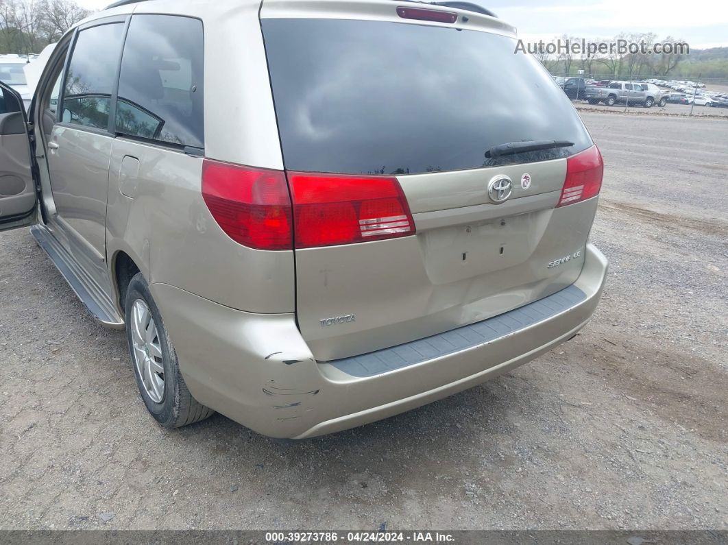 2004 Toyota Sienna Le Gold vin: 5TDZA23CX4S155194