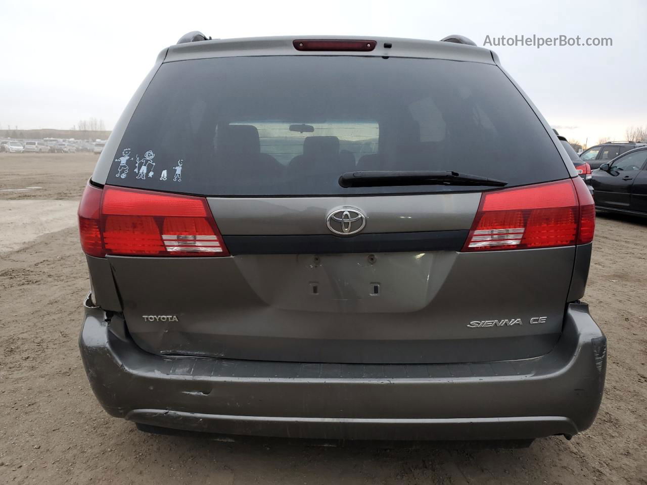 2004 Toyota Sienna Ce Gray vin: 5TDZA29CX4S187439