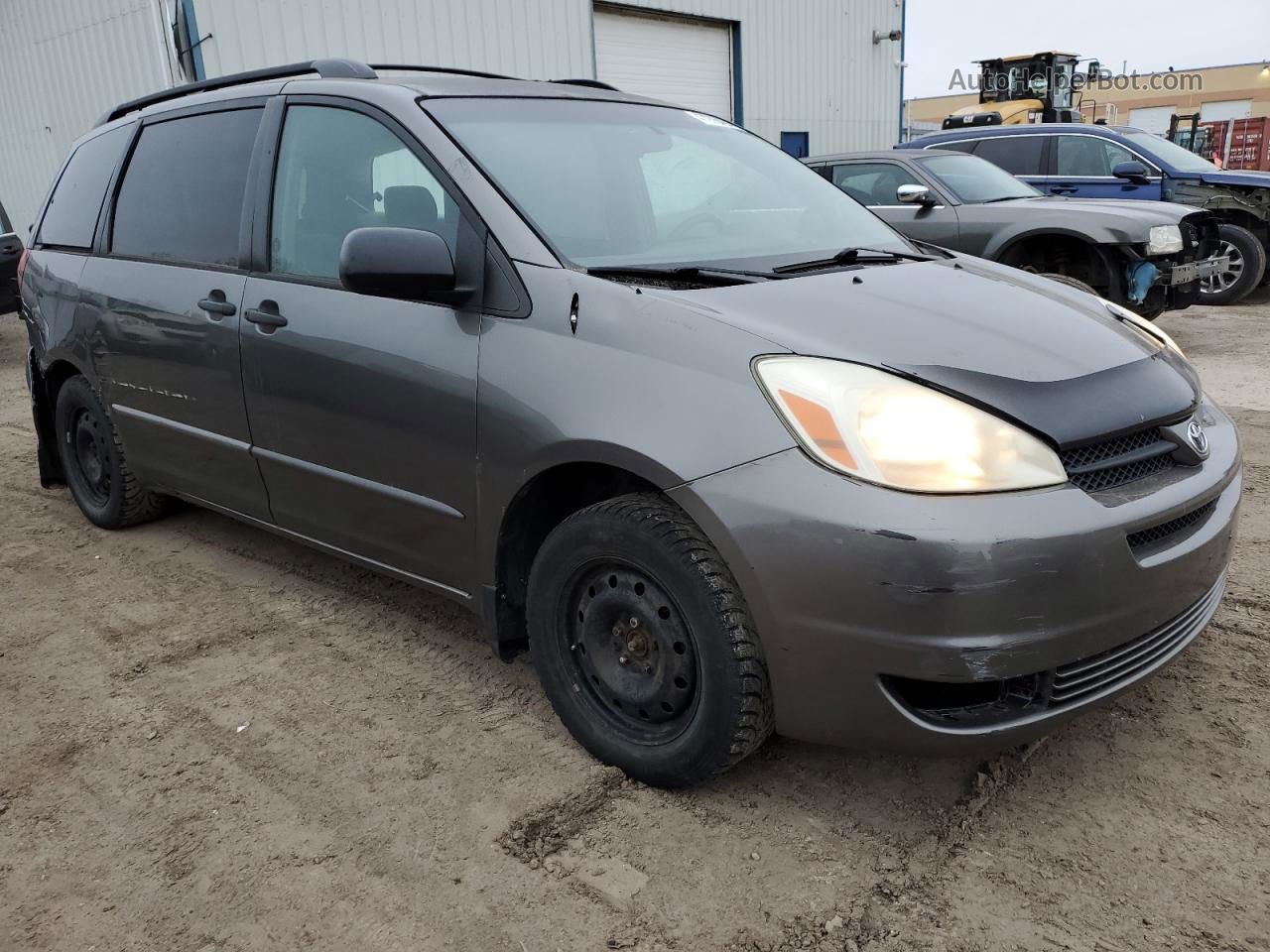 2004 Toyota Sienna Ce Gray vin: 5TDZA29CX4S187439