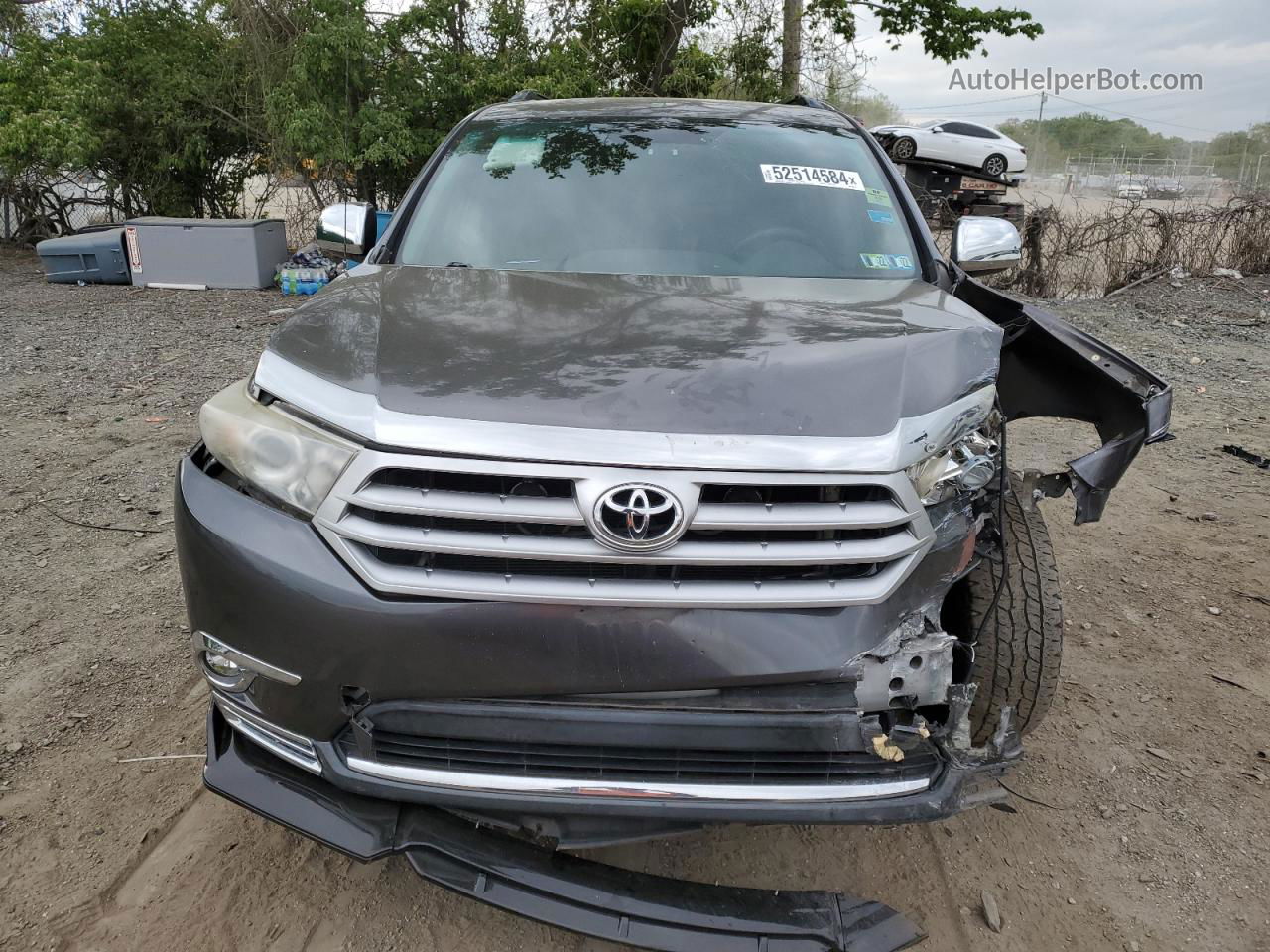 2011 Toyota Highlander Base Gray vin: 5TDZA3EH4BS008770