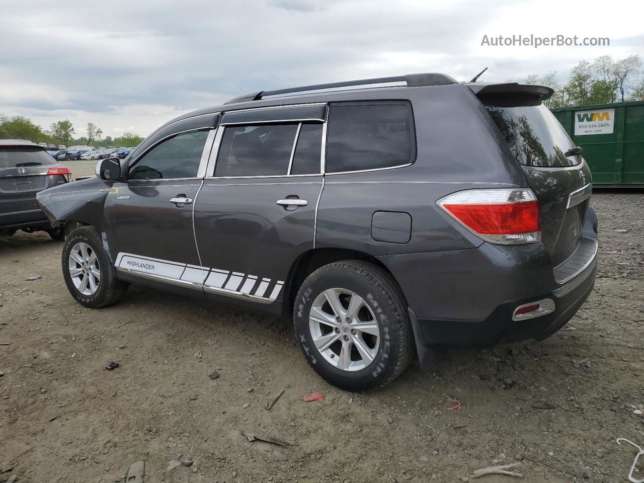 2011 Toyota Highlander Base Gray vin: 5TDZA3EH4BS008770