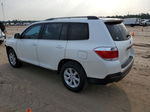 2011 Toyota Highlander Base White vin: 5TDZA3EH4BS009935