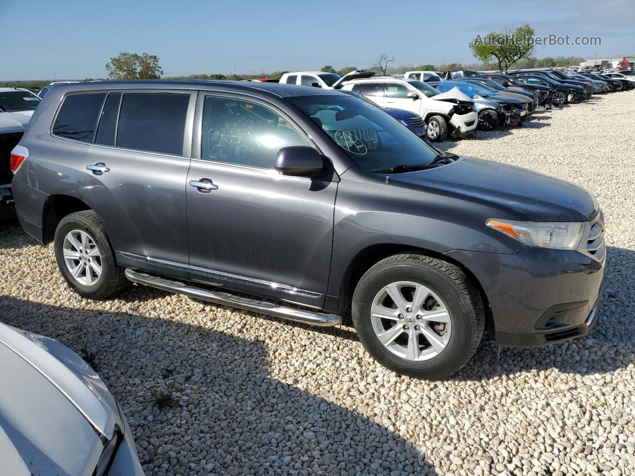 2011 Toyota Highlander Base Угольный vin: 5TDZA3EH9BS009686