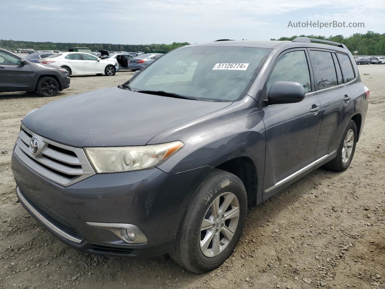 2011 Toyota Highlander Base Gray vin: 5TDZA3EHXBS008210