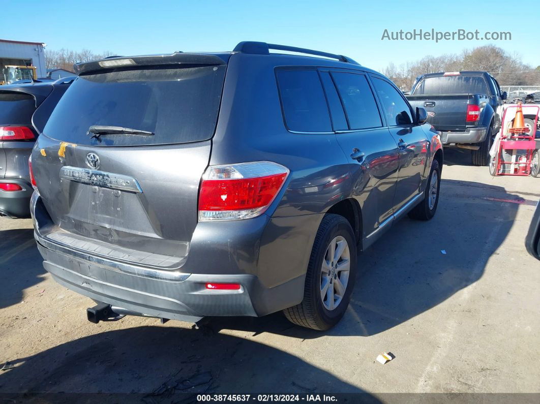 2011 Toyota Highlander   Gray vin: 5TDZA3EHXBS010488