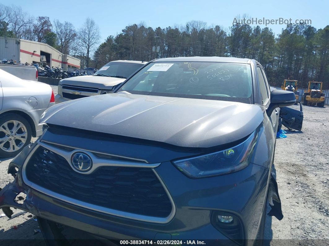 2021 Toyota Highlander Hybrid Le Gray vin: 5TDZARAH8MS506627