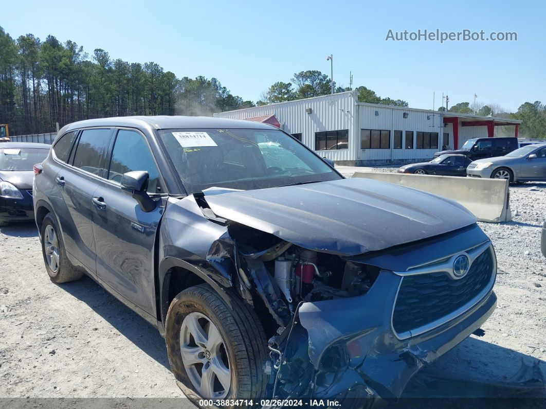 2021 Toyota Highlander Hybrid Le Gray vin: 5TDZARAH8MS506627