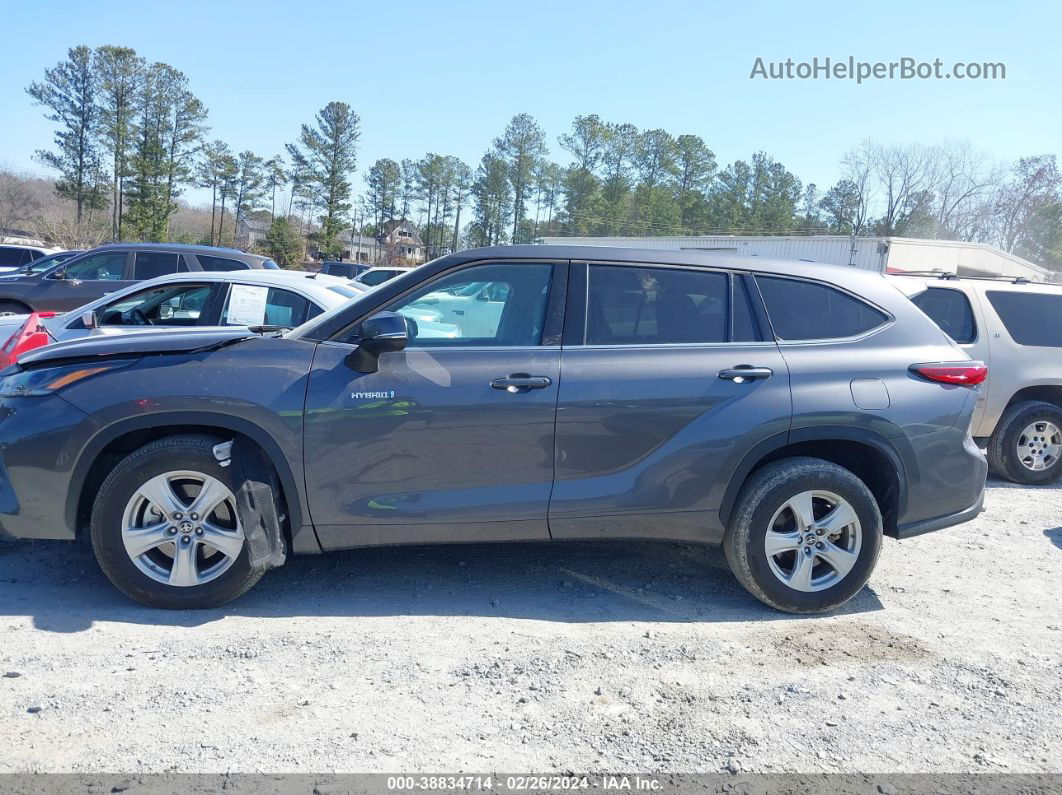 2021 Toyota Highlander Hybrid Le Gray vin: 5TDZARAH8MS506627