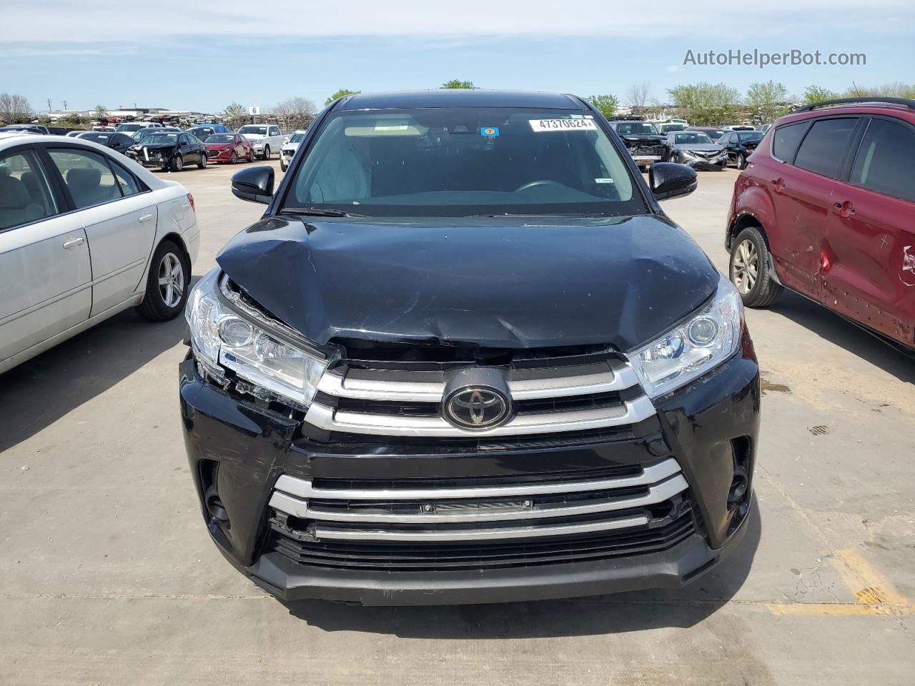 2019 Toyota Highlander Le Black vin: 5TDZARFH2KS048217