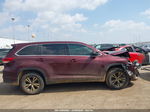 2019 Toyota Highlander Le Burgundy vin: 5TDZARFH2KS052932