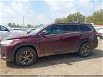 2019 Toyota Highlander Le Burgundy vin: 5TDZARFH2KS052932