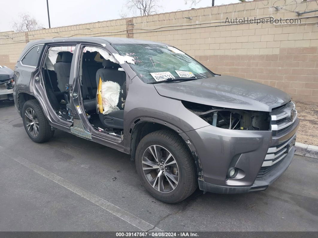 2019 Toyota Highlander Le Серый vin: 5TDZARFH5KS046607