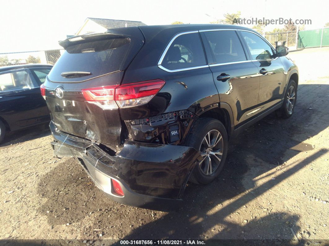 2019 Toyota Highlander Le Черный vin: 5TDZARFH6KS058989