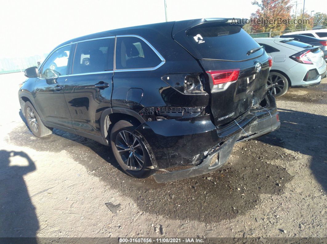 2019 Toyota Highlander Le Черный vin: 5TDZARFH6KS058989