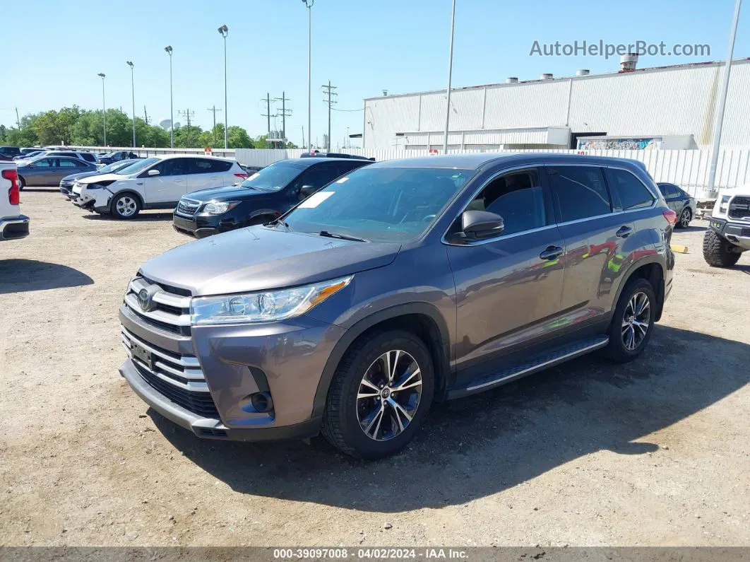 2019 Toyota Highlander Le Gray vin: 5TDZARFH7KS047743