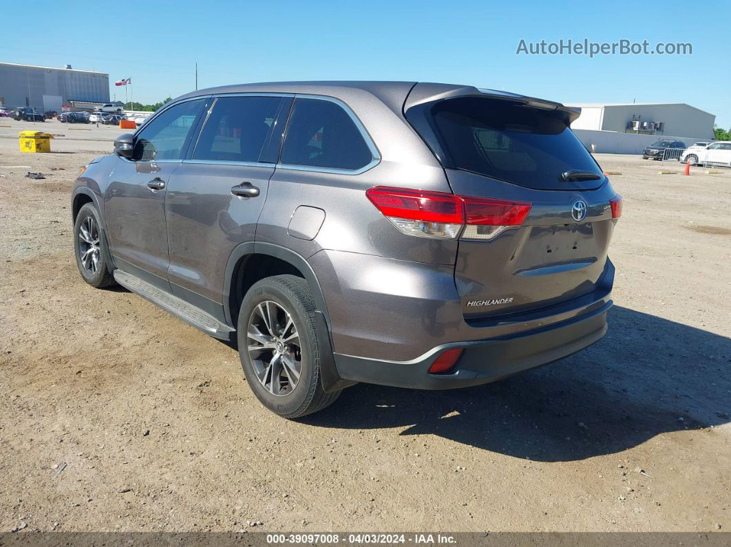 2019 Toyota Highlander Le Серый vin: 5TDZARFH7KS047743