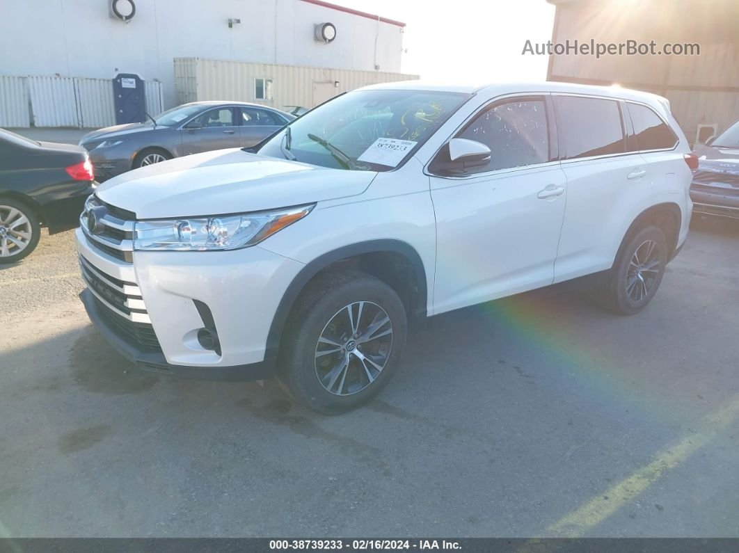 2019 Toyota Highlander Le Белый vin: 5TDZARFH7KS054935