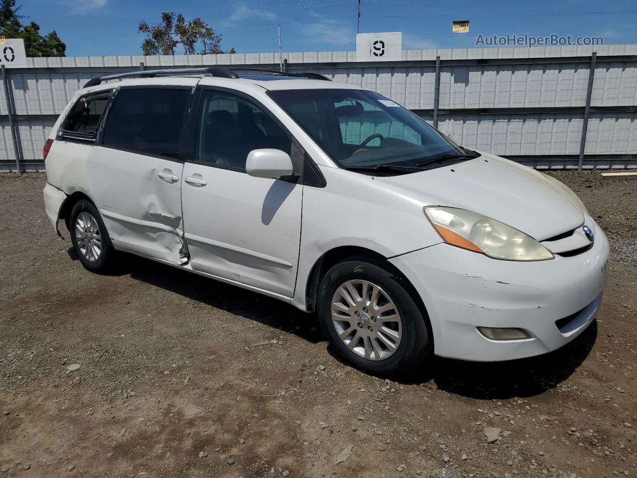 2007 Toyota Sienna Xle White vin: 5TDZK22CX7S089278