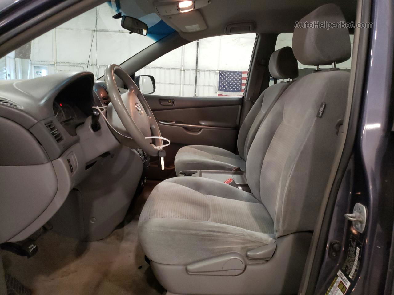 2007 Toyota Sienna Ce Серый vin: 5TDZK23C07S041237