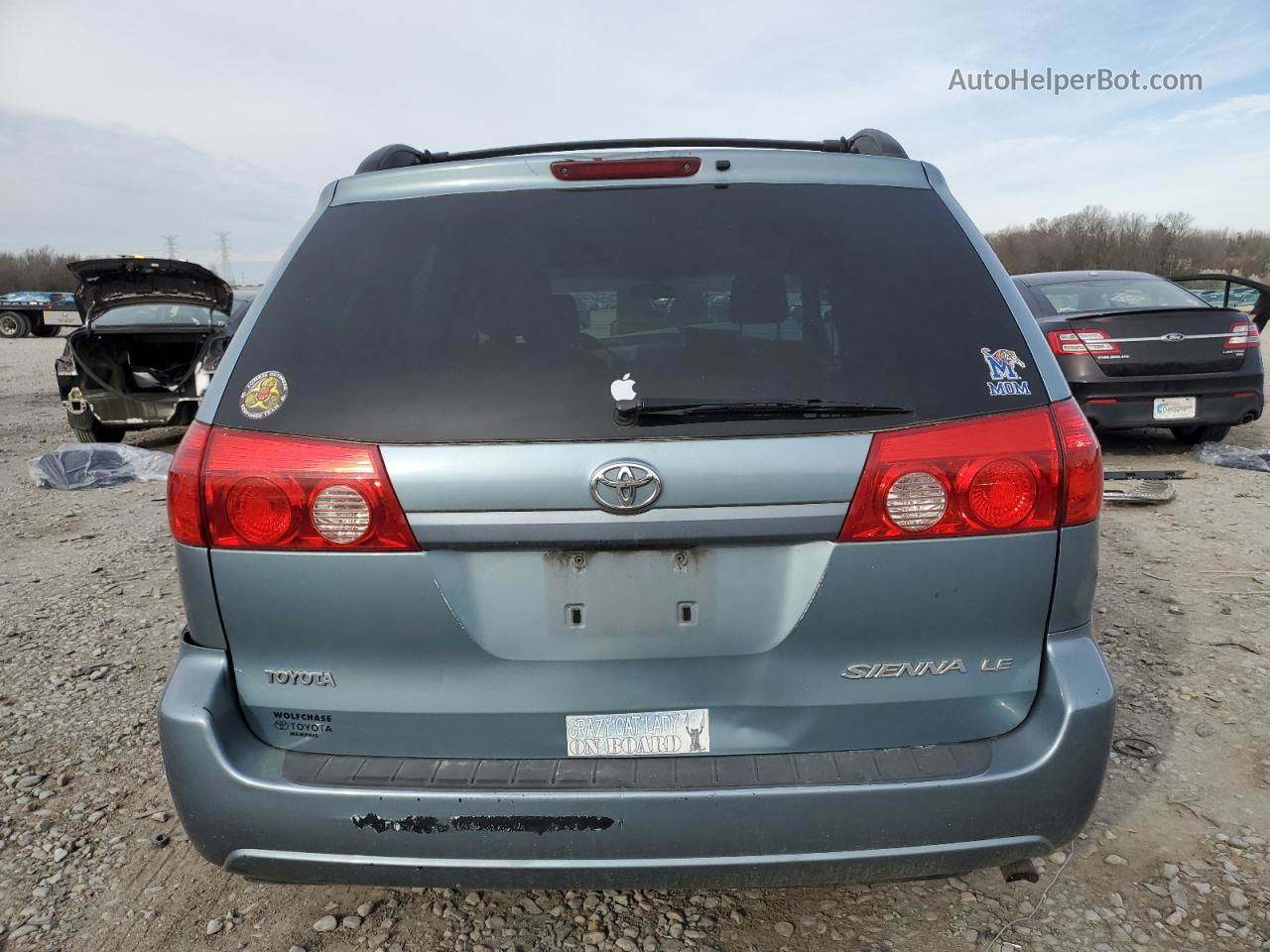 2007 Toyota Sienna Ce Blue vin: 5TDZK23C07S083360