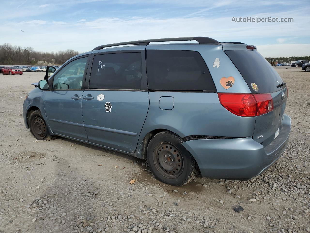 2007 Toyota Sienna Ce Blue vin: 5TDZK23C07S083360