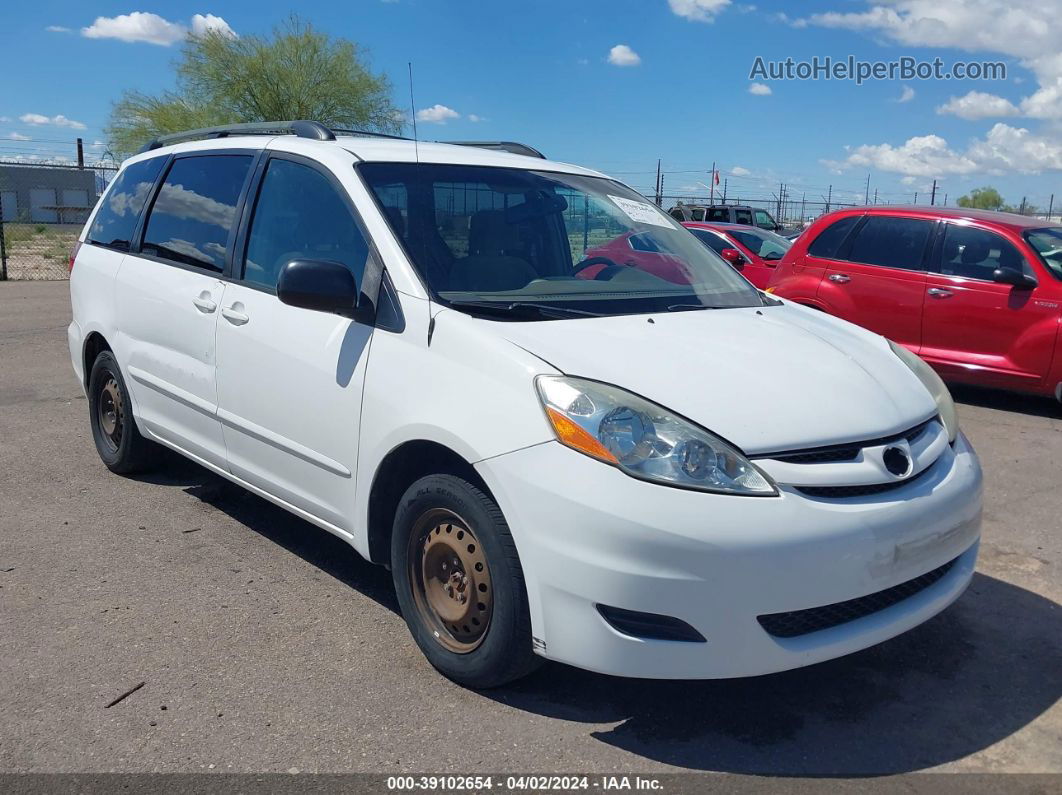 2007 Toyota Sienna Le White vin: 5TDZK23C07S090180