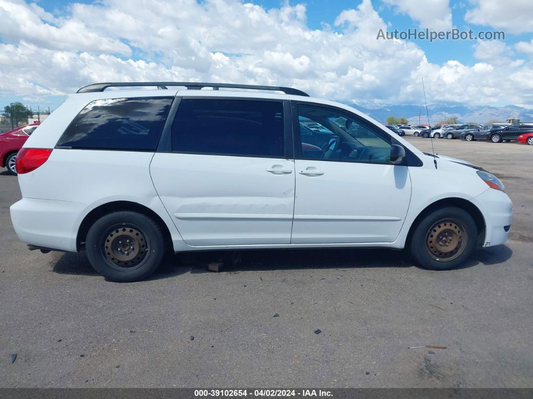 2007 Toyota Sienna Le White vin: 5TDZK23C07S090180