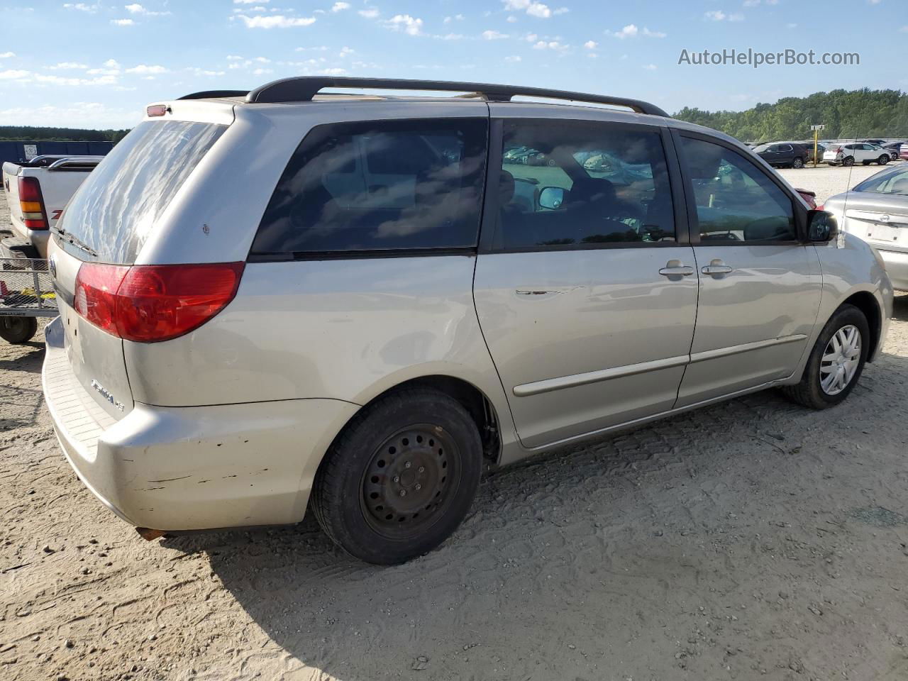 2007 Toyota Sienna Ce Silver vin: 5TDZK23C17S019960