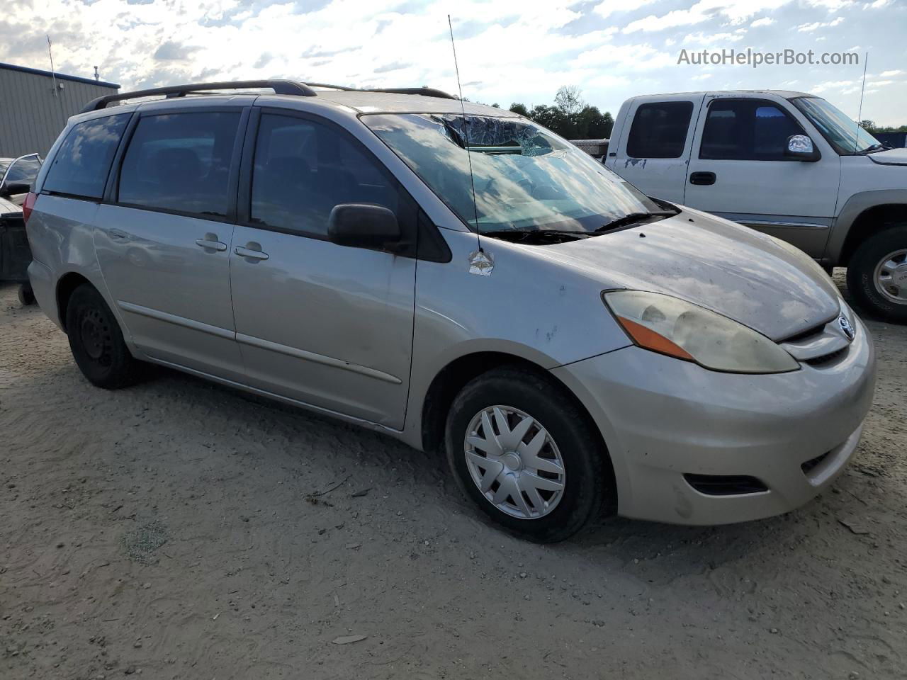 2007 Toyota Sienna Ce Silver vin: 5TDZK23C17S019960