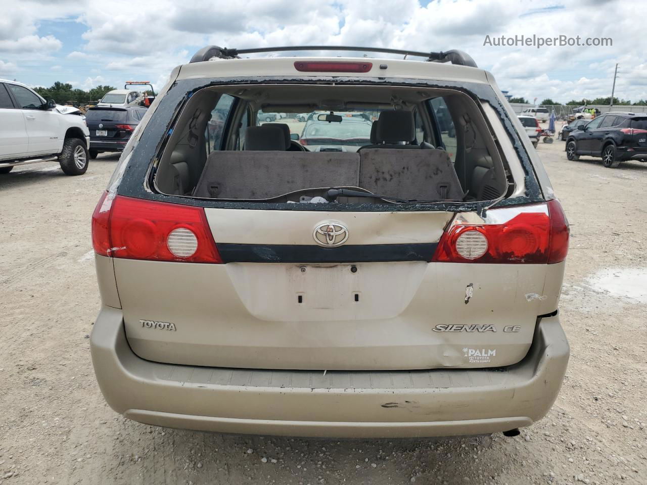 2007 Toyota Sienna Ce Tan vin: 5TDZK23C17S028819