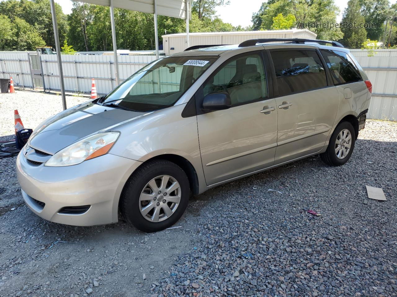 2007 Toyota Sienna Ce Silver vin: 5TDZK23C27S056483