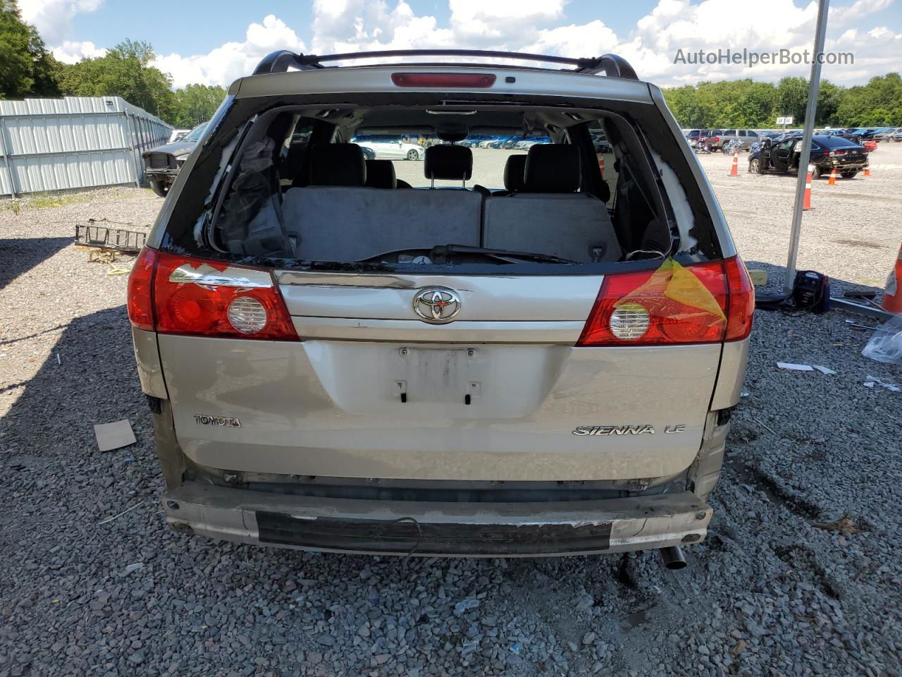 2007 Toyota Sienna Ce Серебряный vin: 5TDZK23C27S056483