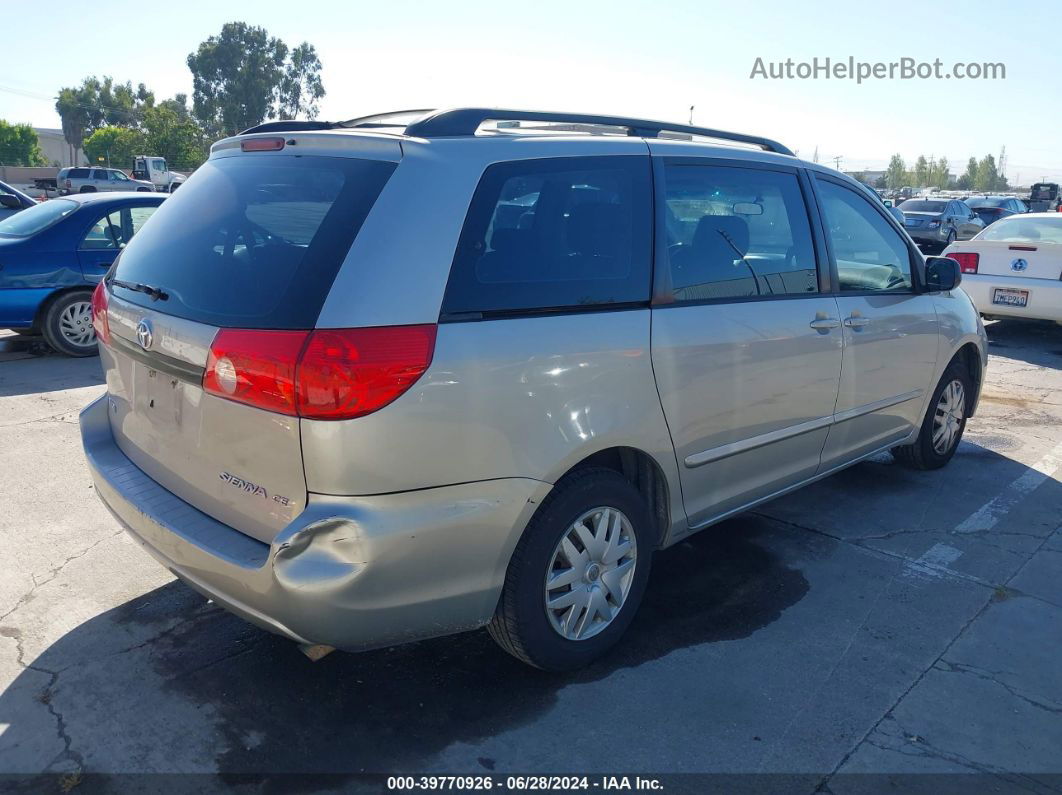 2007 Toyota Sienna Ce Silver vin: 5TDZK23C27S096482