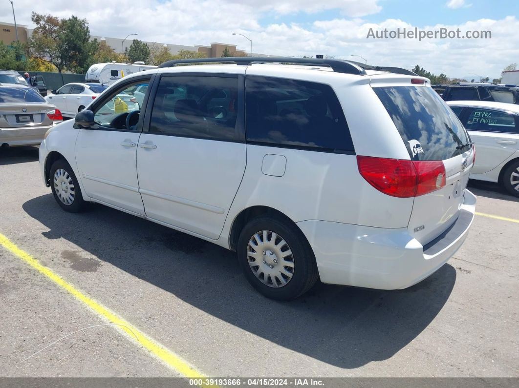 2007 Toyota Sienna Le White vin: 5TDZK23C57S040746