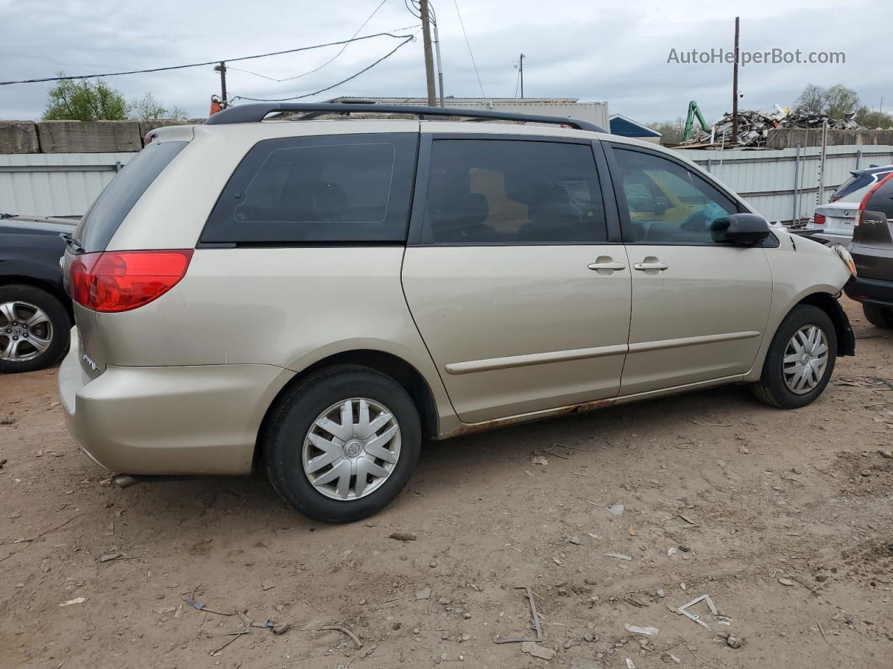 2007 Toyota Sienna Ce Золотой vin: 5TDZK23C57S074119