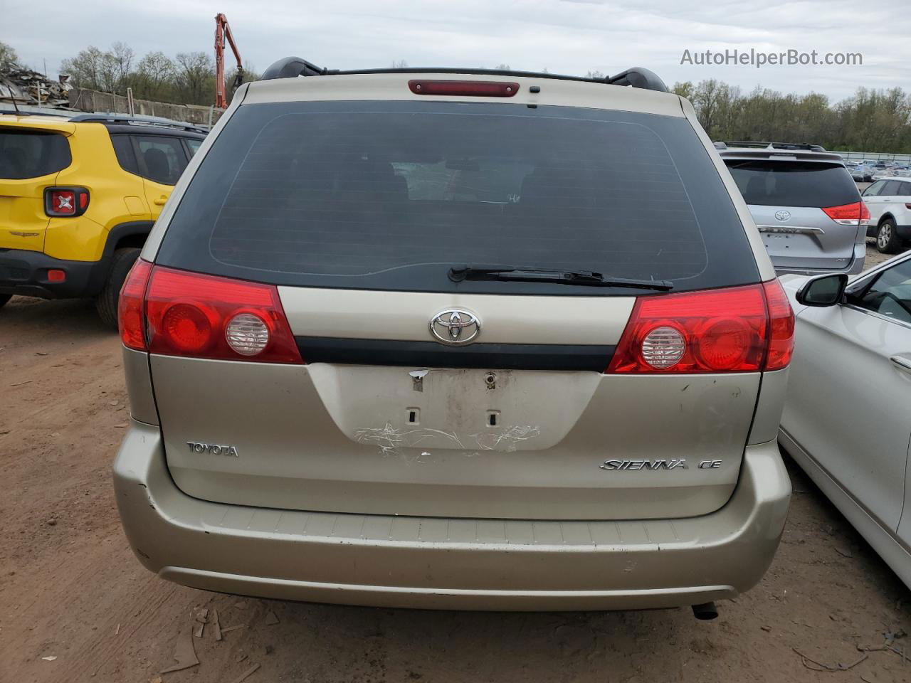 2007 Toyota Sienna Ce Золотой vin: 5TDZK23C57S074119