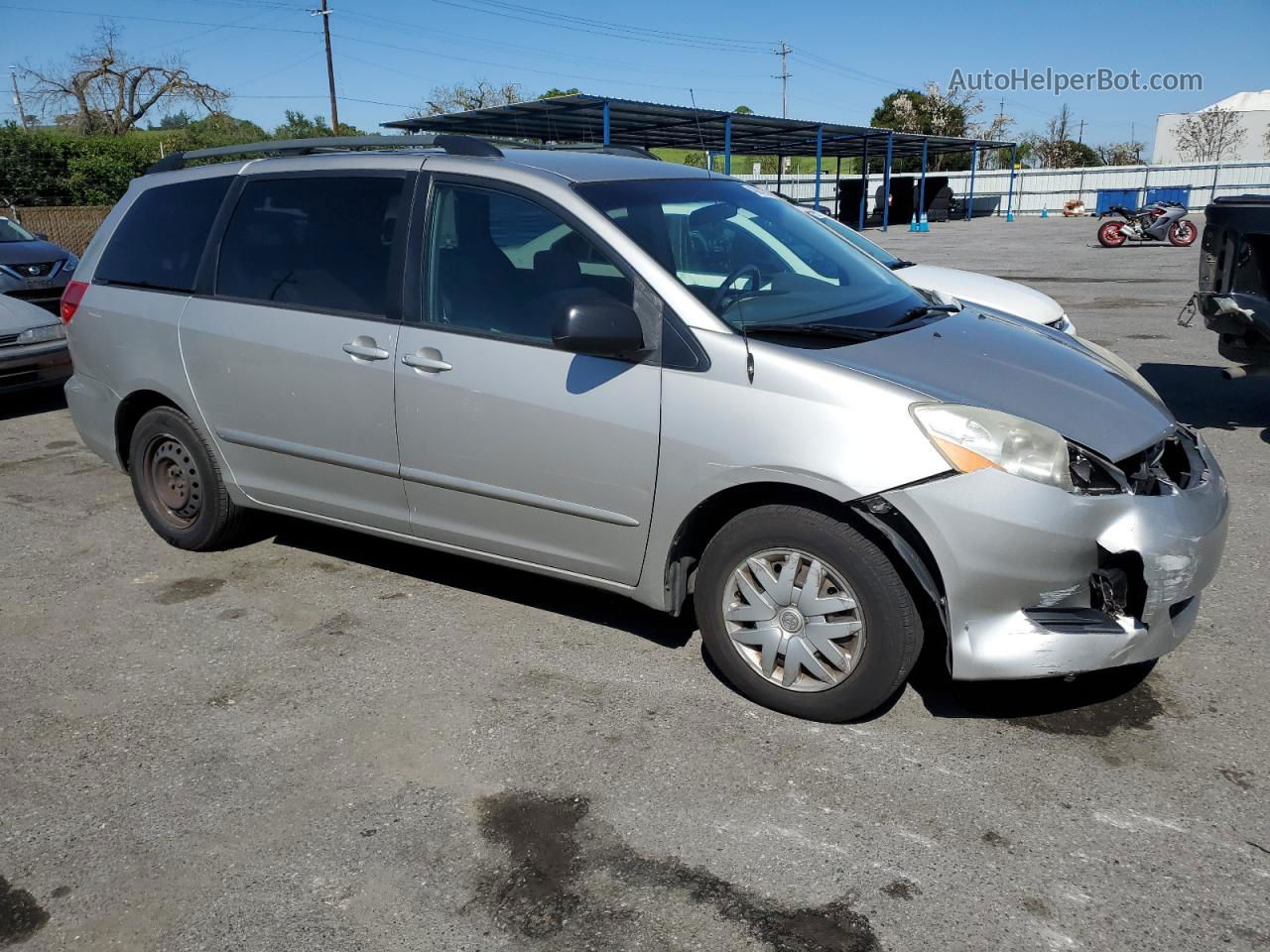 2007 Toyota Sienna Ce Серебряный vin: 5TDZK23C67S033790