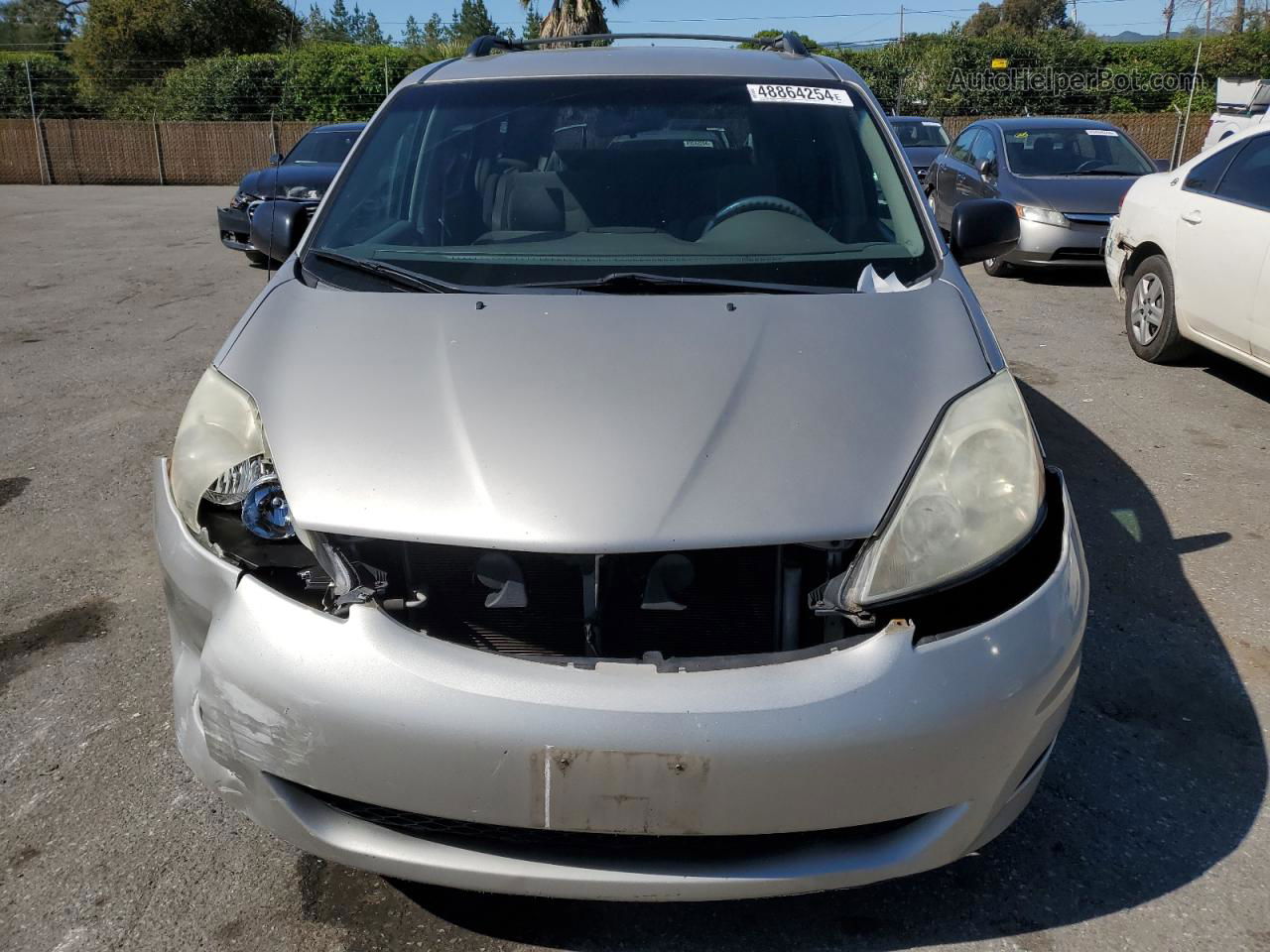 2007 Toyota Sienna Ce Серебряный vin: 5TDZK23C67S033790