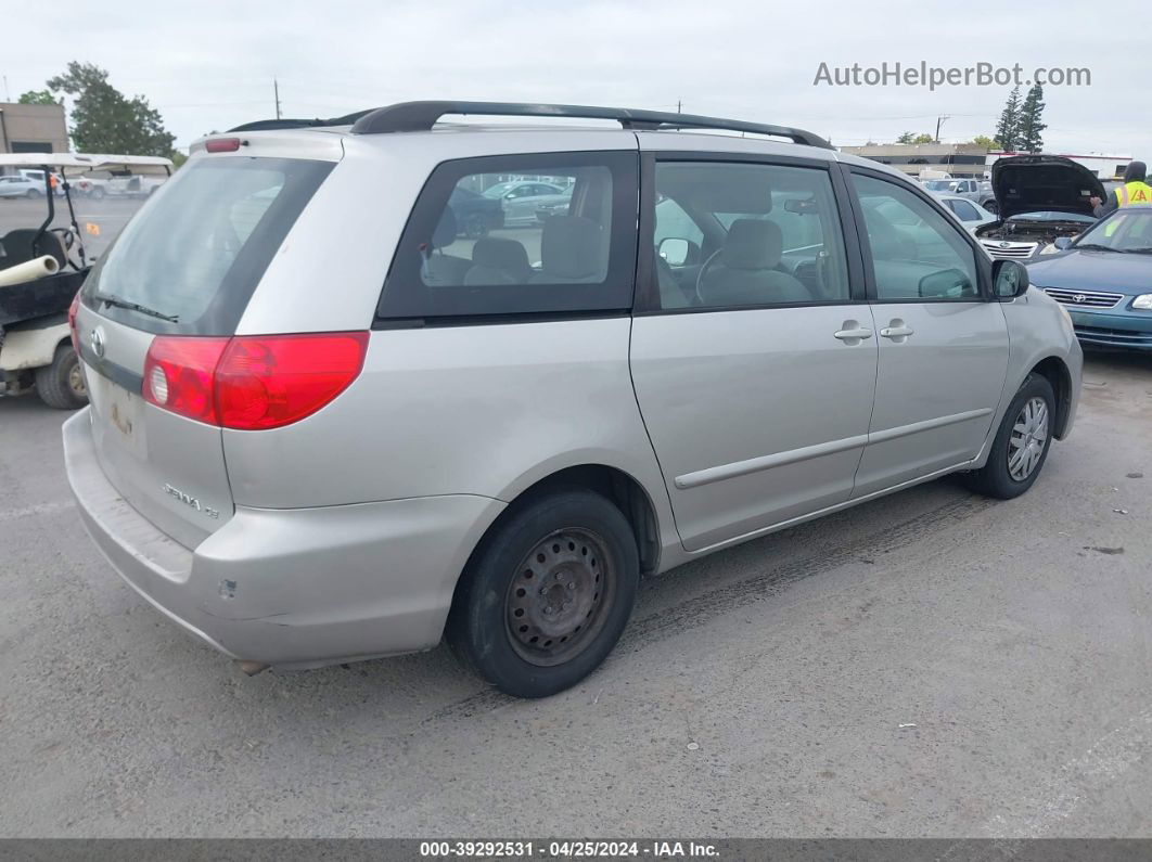 2007 Toyota Sienna Ce Серебряный vin: 5TDZK23C67S098557