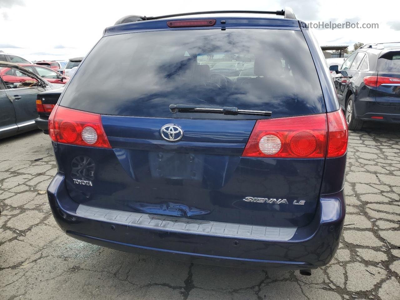 2007 Toyota Sienna Ce Синий vin: 5TDZK23C77S079290