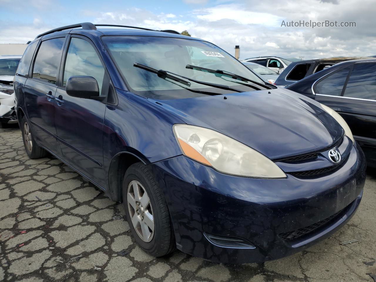 2007 Toyota Sienna Ce Blue vin: 5TDZK23C77S079290