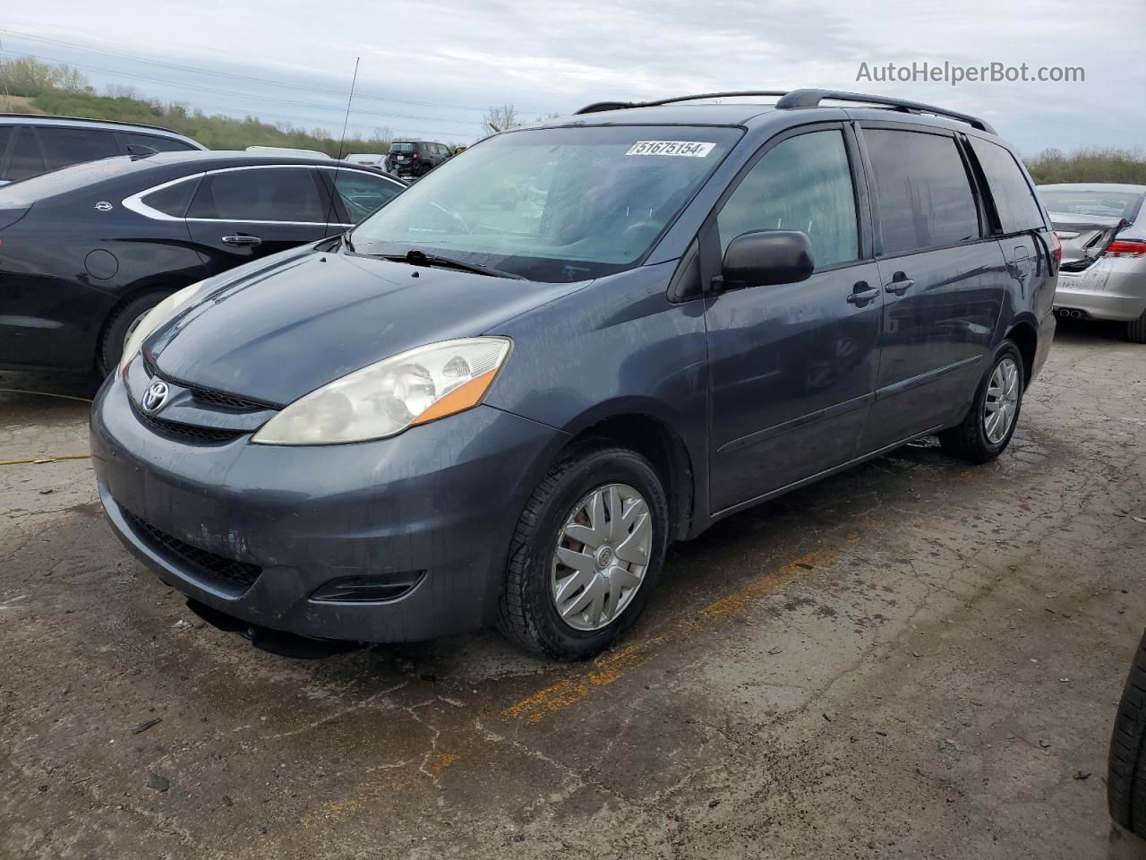 2007 Toyota Sienna Ce Gray vin: 5TDZK23C87S032530