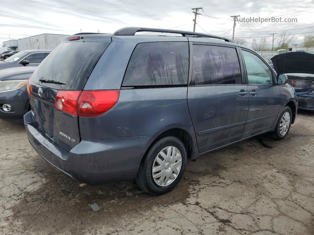 2007 Toyota Sienna Ce Gray vin: 5TDZK23C87S032530