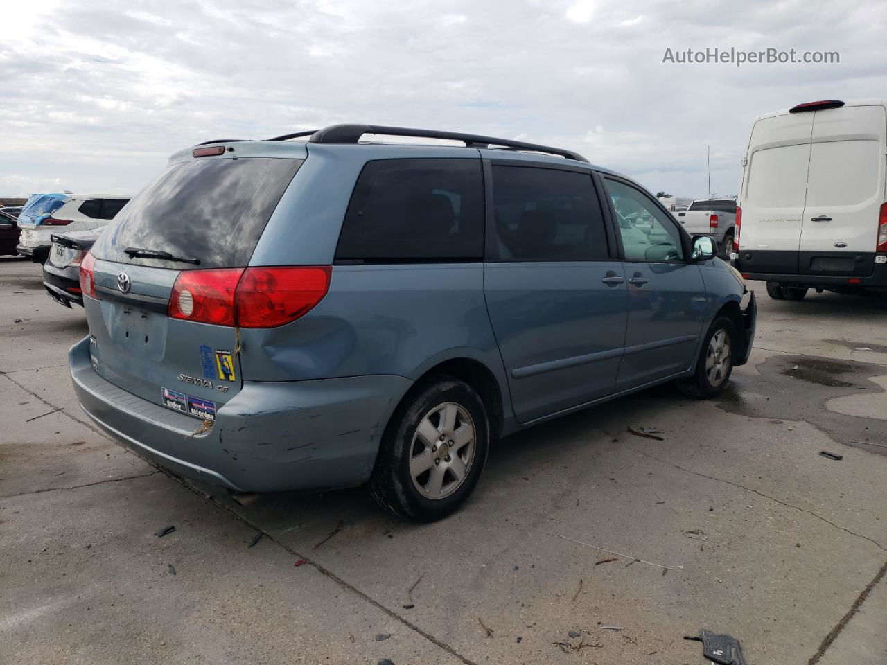 2007 Toyota Sienna Ce Blue vin: 5TDZK23C87S036335