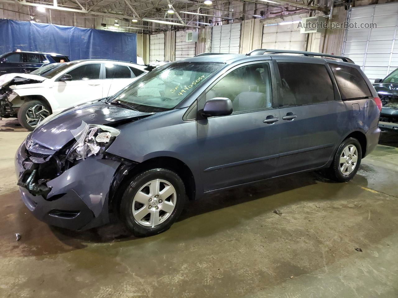 2007 Toyota Sienna Ce Синий vin: 5TDZK23C87S085096