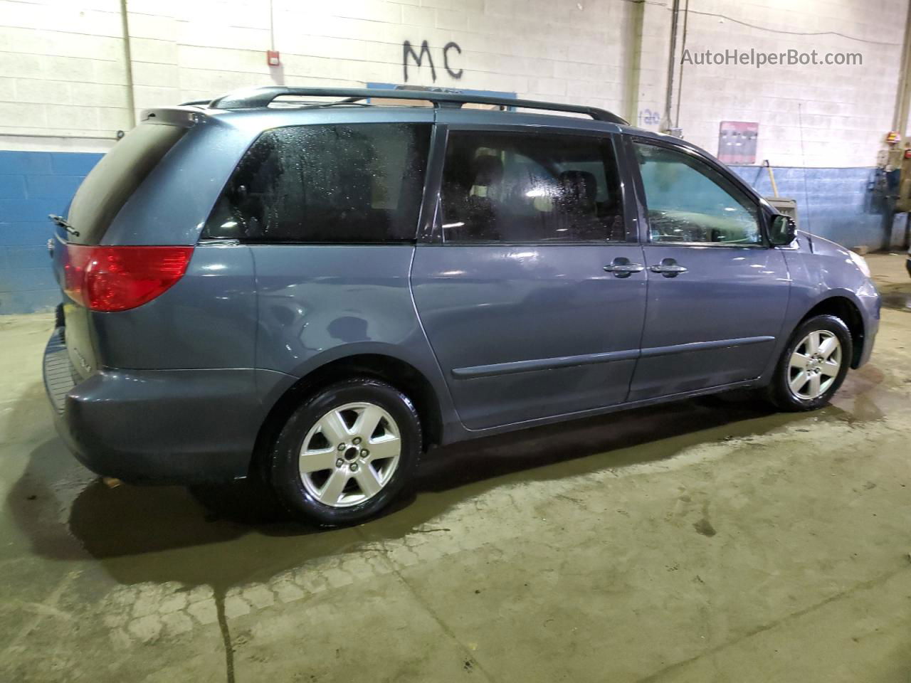 2007 Toyota Sienna Ce Blue vin: 5TDZK23C87S085096