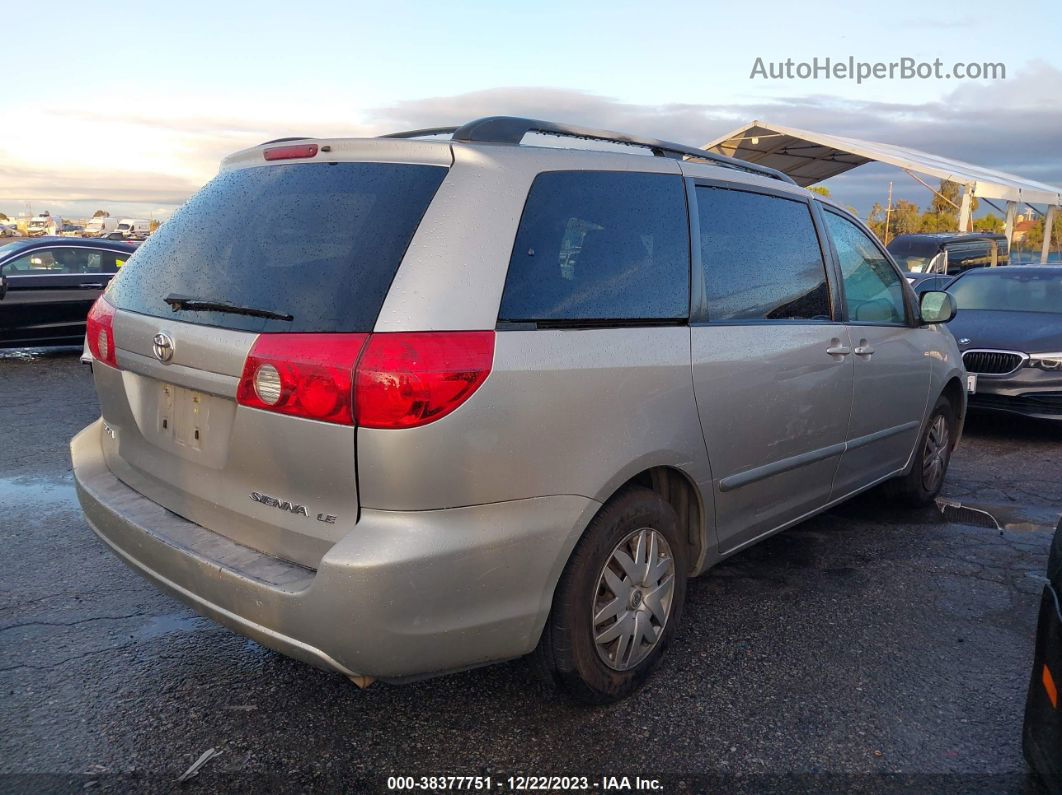 2007 Toyota Sienna Le Серебряный vin: 5TDZK23C97S036019