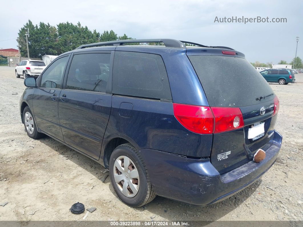 2007 Toyota Sienna Ce Синий vin: 5TDZK23C97S079825